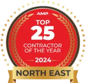 AMP Top 25 Contractor of the Year, North East, 2024, awarded to Illuminate Low Voltage Lighting