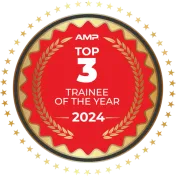 AMP Top 3 Trainee of the Year, 2024, awarded to Illuminate Low Voltage Lighting