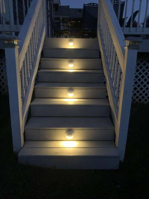 Deck & Step Riser Lighting project by Illuminate Low Voltage Lighting, New Jersey