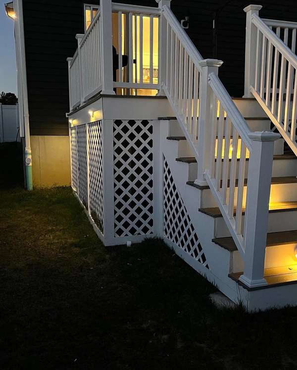 Deck & Step Riser Lighting project by Illuminate Low Voltage Lighting, New Jersey