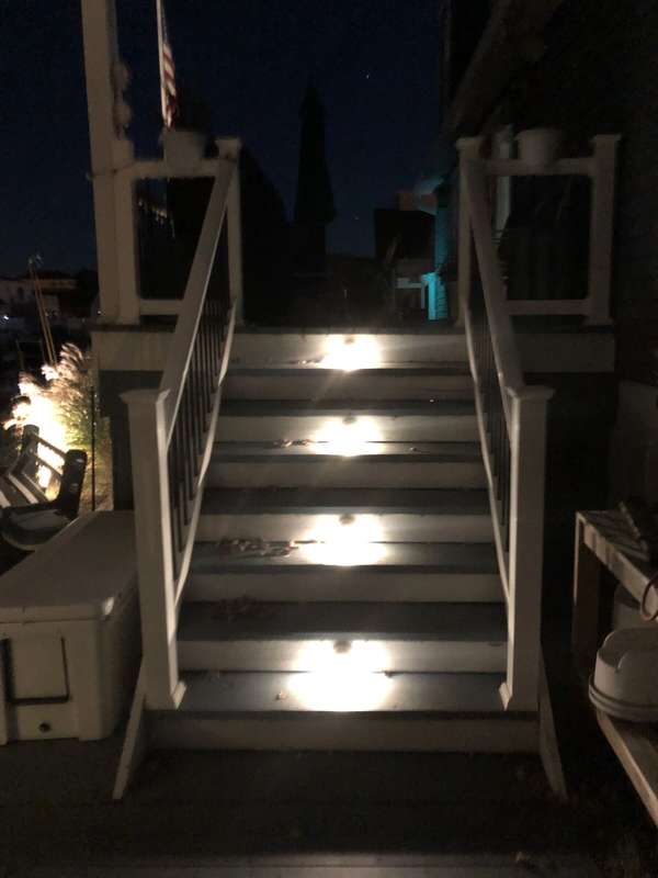 Deck & Step Riser Lighting project by Illuminate Low Voltage Lighting, New Jersey